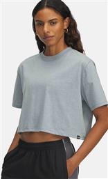 ΓΥΝΑΙΚΕΙΟ T-SHIRT CROPPED ''RIVAL'' - 1389721 ΓΚΡΙ ΓΑΛΑΖΙΟ UNDER ARMOUR