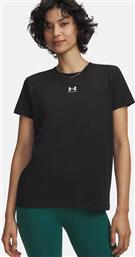 ΓΥΝΑΙΚΕΙΟ T-SHIRT ''RIVAL CORE'' - 1383648 ΜΑΥΡΟ UNDER ARMOUR