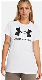 ΓΥΝΑΙΚΕΙΟ T-SHIRT ''RIVAL LOGO'' - 1356305 ΛΕΥΚΟ UNDER ARMOUR