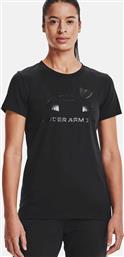 ΓΥΝΑΙΚΕΙΟ T-SHIRT ''RIVAL LOGO'' - 1356305 ΜΑΥΡΟ UNDER ARMOUR