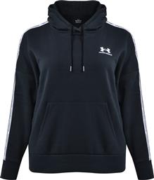 ICON FLEECE TAPED HDY BLACK WHITE UNDER ARMOUR