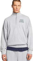 ICON HWT TERRY OS 1/2 ZIP 1386550-011 ΓΚΡΙ UNDER ARMOUR