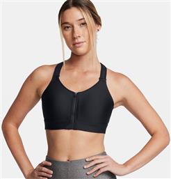 INFINITY HIGH ZIP BRA (9000195235-44182) UNDER ARMOUR από το COSMOSSPORT