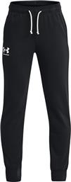 ΠΑΝΤΕΛΟΝΙ ΦΟΡΜΑΣ UA RIVAL TERRY JOGGERS 1377254 ΜΑΥΡΟ REGULAR FIT UNDER ARMOUR