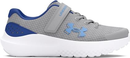 ΠΑΙΔΙΚΑ ΑΘΛΗΤΙΚΑ ΠΑΠΟΥΤΣΙΑ RUNNING ''SURGE 4'' (27,5-35) - 3027104 ΓΚΡΙ UNDER ARMOUR