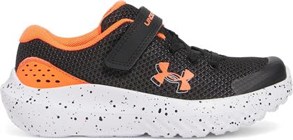 ΠΑΙΔΙΚΑ ΑΘΛΗΤΙΚΑ ΠΑΠΟΥΤΣΙΑ RUNNING ''SURGE 4'' (27,5-35) - 3027104 ΜΑΥΡΟ UNDER ARMOUR