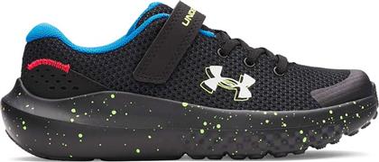 ΠΑΙΔΙΚΑ ΑΘΛΗΤΙΚΑ ΠΑΠΟΥΤΣΙΑ RUNNING ''SURGE 4'' - 3027104 ΜΑΥΡΟ UNDER ARMOUR