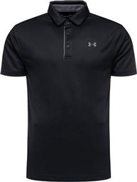 POLO UA TECH 1290140 ΜΑΥΡΟ LOOSE FIT UNDER ARMOUR