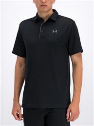 POLO UA TECH 1290140 ΜΑΥΡΟ LOOSE FIT UNDER ARMOUR