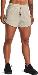 PROJECT ROCK FLEECE SHORT 1371371-279 ΕΚΡΟΥ UNDER ARMOUR