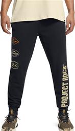 PROJECT ROCK HWT PANT TOOLS 1386899-001 ΜΑΥΡΟ UNDER ARMOUR από το ZAKCRET SPORTS