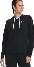 RIVAL TERRY FZ HOODIE 1369853-001 ΜΑΥΡΟ UNDER ARMOUR