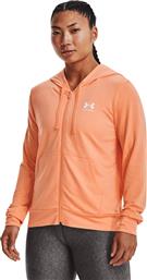 RIVAL TERRY FZ HOODIE 1369853-868 ΠΟΡΤΟΚΑΛΙ UNDER ARMOUR