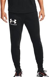 RIVAL TERRY JOGGER ΠΑΝΤΕΛΟΝΙ (1361642 001) ΜΑΥΡΟ UNDER ARMOUR