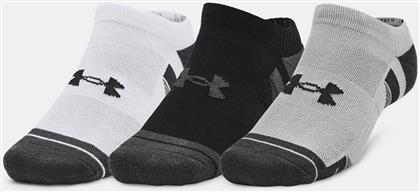 ΣΕΤ UNISEX ΚΟΝΤΕΣ ΚΑΛΤΣΕΣ ΜΕ ΛΟΓΟΤΥΠΟ ''PERFORMANCE TECH'' (3 ΖΕΥΓΑΡΙΑ) - 1379503 ΓΚΡΙ UNDER ARMOUR