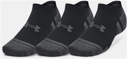 ΣΕΤ UNISEX ΚΟΝΤΕΣ ΚΑΛΤΣΕΣ ΜΕ ΛΟΓΟΤΥΠΟ ''PERFORMANCE TECH'' (3 ΖΕΥΓΑΡΙΑ) - 1379503 ΜΑΥΡΟ UNDER ARMOUR