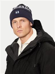 ΣΚΟΥΦΟΣ M HALFTIME POM BEANIE 1386634-410 ΣΚΟΥΡΟ ΜΠΛΕ UNDER ARMOUR