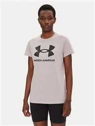 T-SHIRT RIVAL LOGO SS 1356305 ΓΚΡΙ REGULAR FIT UNDER ARMOUR