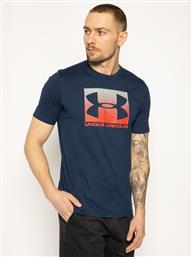 T-SHIRT UA BOXED SPORTSTYLE 1329581 ΣΚΟΥΡΟ ΜΠΛΕ LOOSE FIT UNDER ARMOUR