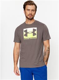 T-SHIRT UA BOXED SPORTSTYLE SS 1329581 ΓΚΡΙ LOOSE FIT UNDER ARMOUR από το MODIVO