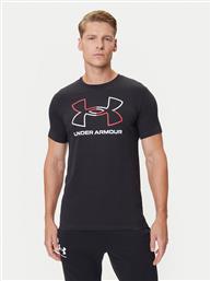 T-SHIRT UA GL FOUNDATION UPDATE SS 1382915-001 ΜΑΥΡΟ LOOSE FIT UNDER ARMOUR