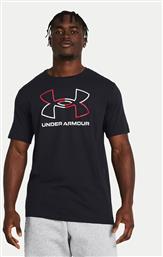 T-SHIRT UA GL FOUNDATION UPDATE SS 1382915-001 ΜΑΥΡΟ LOOSE FIT UNDER ARMOUR