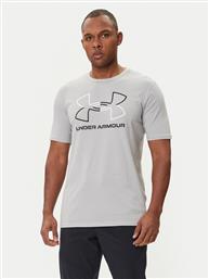 T-SHIRT UA GL FOUNDATION UPDATE SS 1382915-011 ΓΚΡΙ LOOSE FIT UNDER ARMOUR