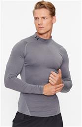 T-SHIRT UA HG ARMOUR COMP MOCK LS 1369606 ΓΚΡΙ COMPRESSION FIT UNDER ARMOUR