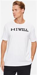 T-SHIRT UA I WLL SS 1379023 ΛΕΥΚΟ LOOSE FIT UNDER ARMOUR