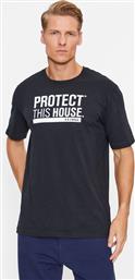 T-SHIRT UA PROTECT THIS HOUSE SS 1379022 ΜΑΥΡΟ LOOSE FIT UNDER ARMOUR από το MODIVO