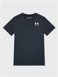 T-SHIRT UA SPORTSTYLE LEFT CHEST 1363280 ΜΑΥΡΟ REGULAR FIT UNDER ARMOUR