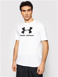 T-SHIRT UA SPORTSTYLE LOGO 1329590 ΛΕΥΚΟ LOOSE FIT UNDER ARMOUR