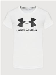 T-SHIRT UA SPORTSTYLE LOGO 1363282 ΛΕΥΚΟ LOOSE FIT UNDER ARMOUR