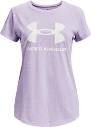 T-SHIRT UA SPORTSTYLE LOGO SS 1361182 ΡΟΖ REGULAR FIT UNDER ARMOUR