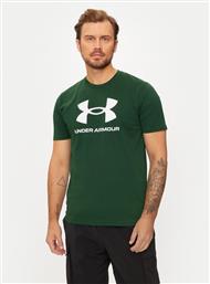 T-SHIRT UA SPORTSTYLE LOGO UPDATE SS 1382911 ΠΡΑΣΙΝΟ LOOSE FIT UNDER ARMOUR