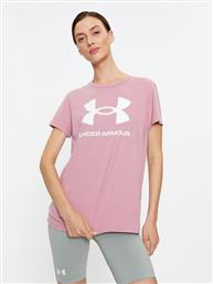 T-SHIRT UA W SPORTSTYLE LOGO SS 1356305 ΡΟΖ LOOSE FIT UNDER ARMOUR