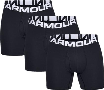 UA CHARGED COTTON BOXERJOCK 6IN (1327426 001) ΜΑΥΡΟ UNDER ARMOUR από το HALL OF BRANDS