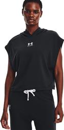 UA RIVAL TERRY SS HOODIE 1376997-001 ΜΑΥΡΟ UNDER ARMOUR