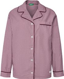 ΜΠΛΟΥΖΑ ΠΙΤΖΑΜΑΣ 4MYG3M00D ΜΠΟΡΝΤΟ REGULAR FIT BENETTON
