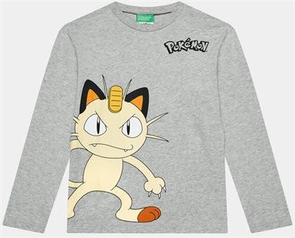 ΜΠΛΟΥΖΑΚΙ POKEMON 3VR5C10GT ΓΚΡΙ REGULAR FIT BENETTON