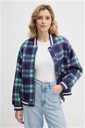 ΜΠΟΥΦΑΝ BOMBER ΜΕ ΠΡΟΣΘΗΚΗ ΜΑΛΛΙΟΥ ΧΡΩΜΑ: ΜΟΒ, 20G9DN08S BENETTON