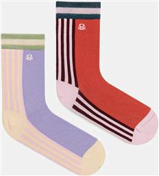 ΚΑΛΤΣΕΣ 2-PACK ΧΡΩΜΑ: ΜΟΒ, 6AO427037 BENETTON