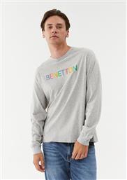 LONGSLEEVE 3I1XU1034 ΓΚΡΙ REGULAR FIT BENETTON από το MODIVO