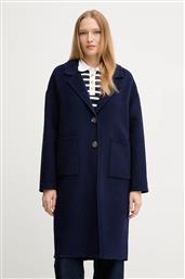 ΜΑΛΛΙΝΟ ΠΑΛΤΟ ΧΡΩΜΑ: ΝΑΥΤΙΚΟ ΜΠΛΕ, 28F7DN082 BENETTON