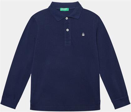 POLO 3089C300Z ΣΚΟΥΡΟ ΜΠΛΕ REGULAR FIT BENETTON