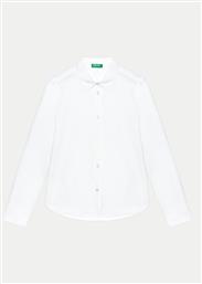 ΠΟΥΚΑΜΙΣΟ 5X9ZCQ03A ΛΕΥΚΟ REGULAR FIT BENETTON