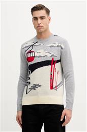 ΠΟΥΛΟΒΕΡ ΜΕ ΠΡΟΣΘΗΚΗ ΜΑΛΛΙΟΥ ΧΡΩΜΑ: ΓΚΡΙ, 1444K10B4 BENETTON