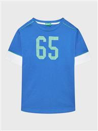 T-SHIRT 3096C10A9 ΜΠΛΕ REGULAR FIT BENETTON