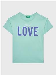 T-SHIRT 3096C10AY ΠΡΑΣΙΝΟ OVERSIZE BENETTON