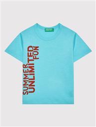 T-SHIRT 3096G102O ΜΠΛΕ REGULAR FIT BENETTON